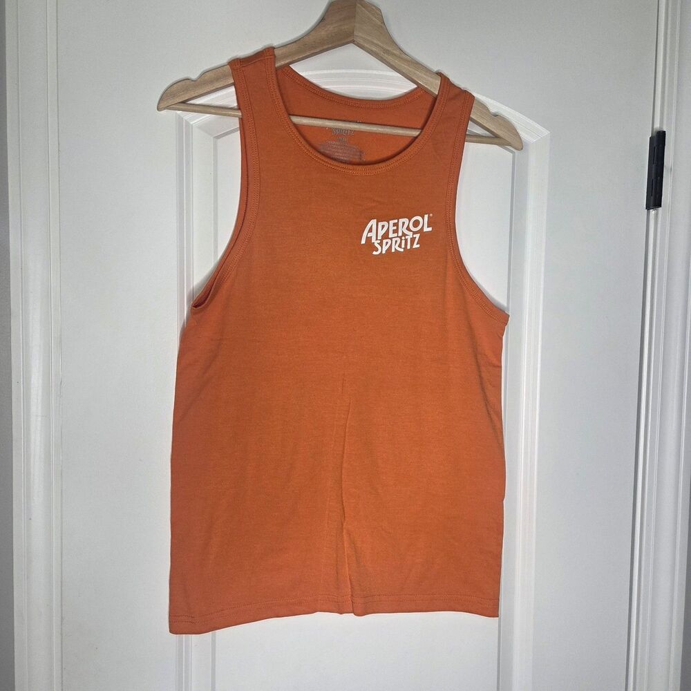 Mens Small Muscle Aperol Spritz Tank